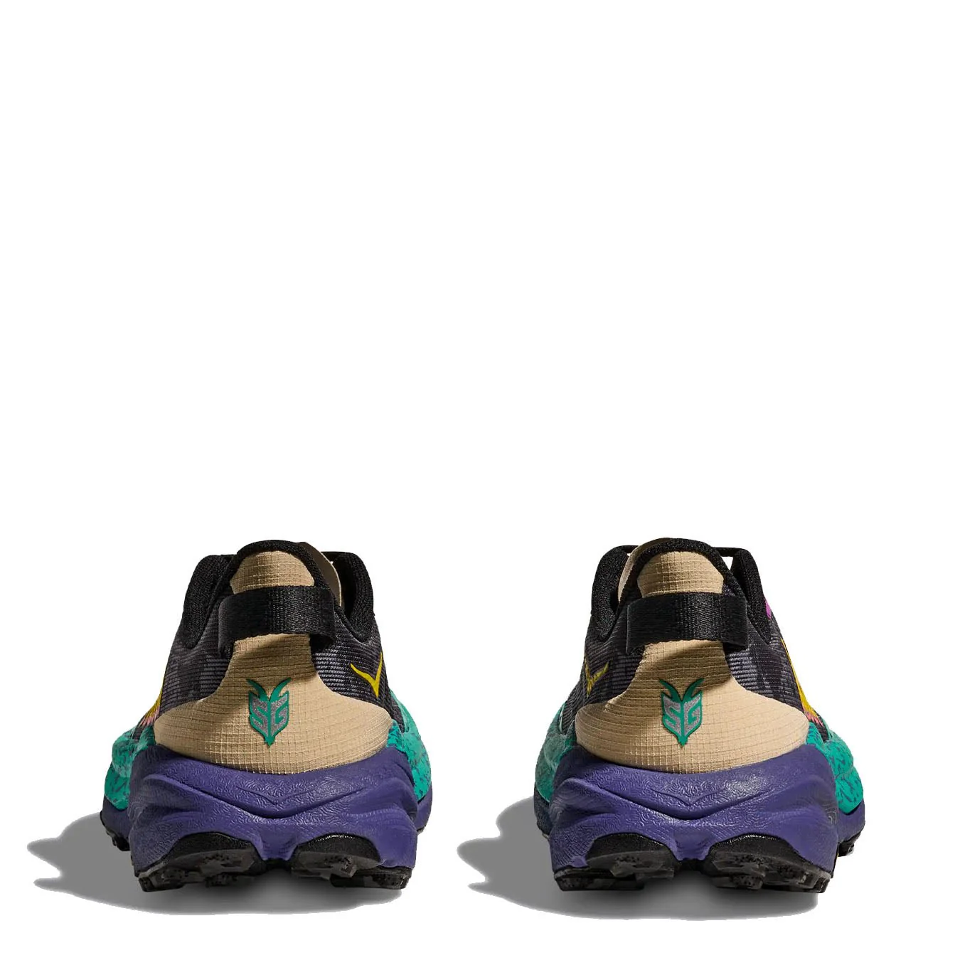 Hoka Womens Speedgoat 6 Trainer Oatmeal / Mountain Iris - Image 4