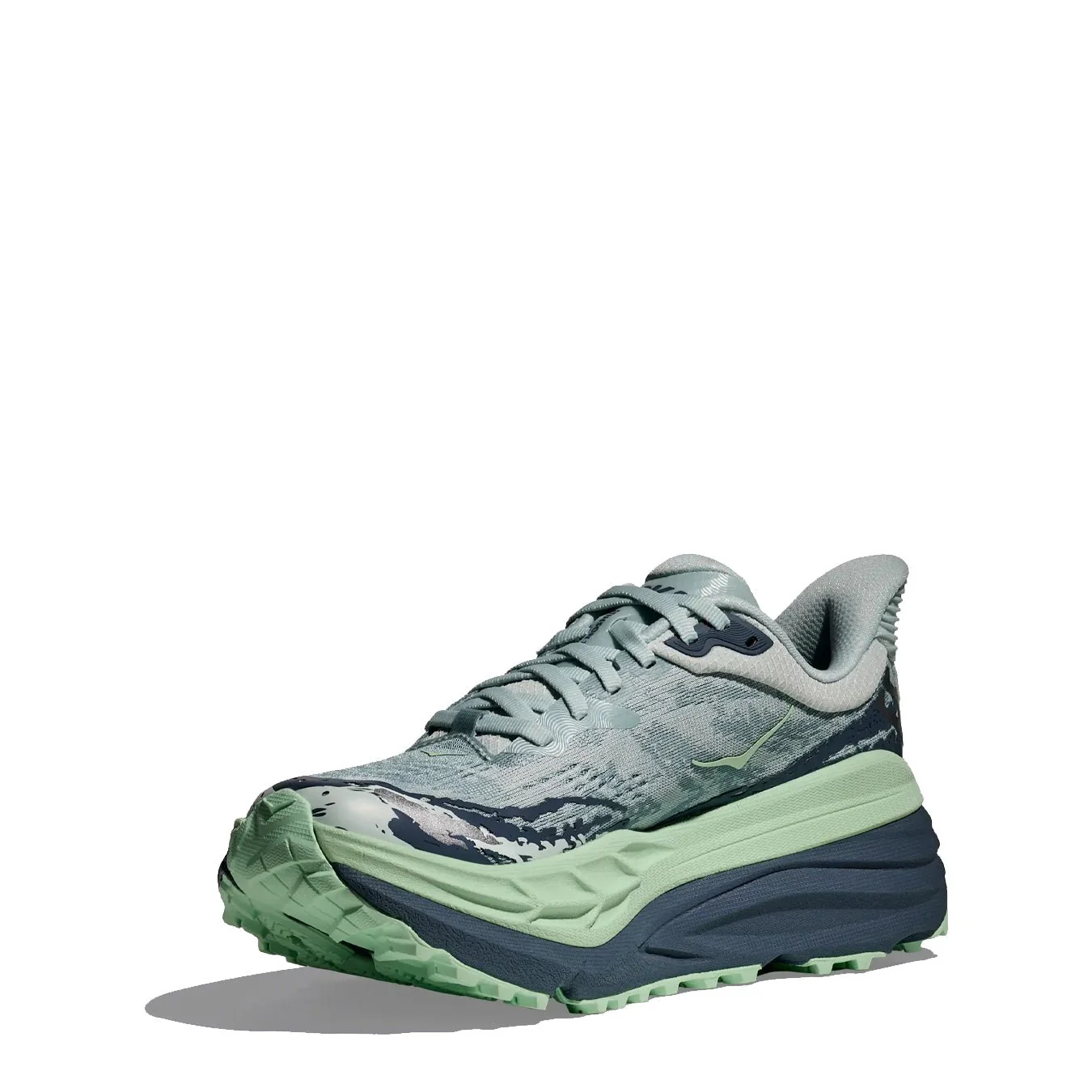 Hoka Womens Stinson 7 Trainer Droplet / Thunder Cloud - Image 7