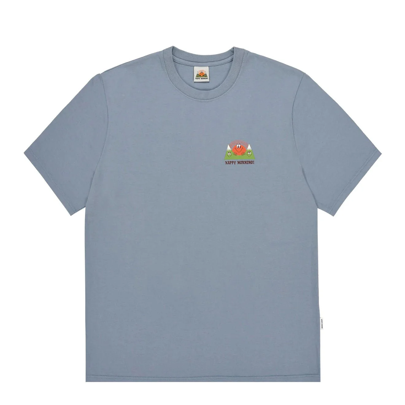 Kappy Kappy Morning Half T-Shirt Toru Fukuda Edition Dusty Blue