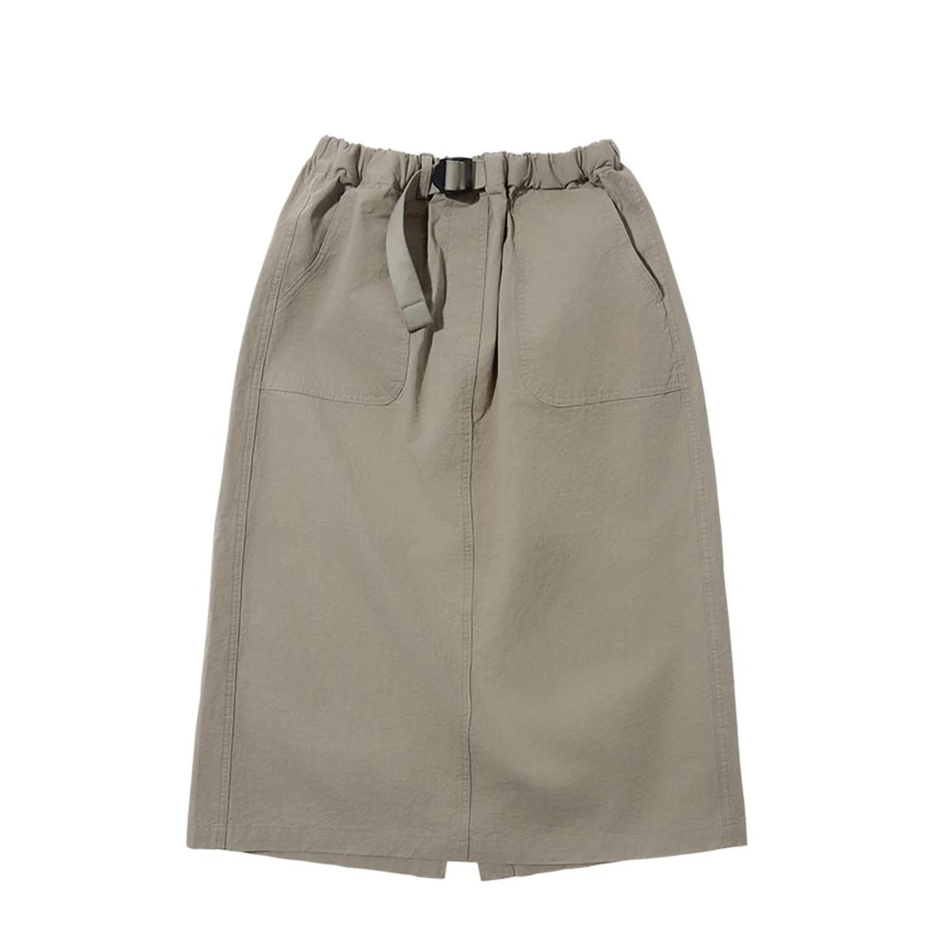Kappy Womens Cotton Fatigue Skirt Beige