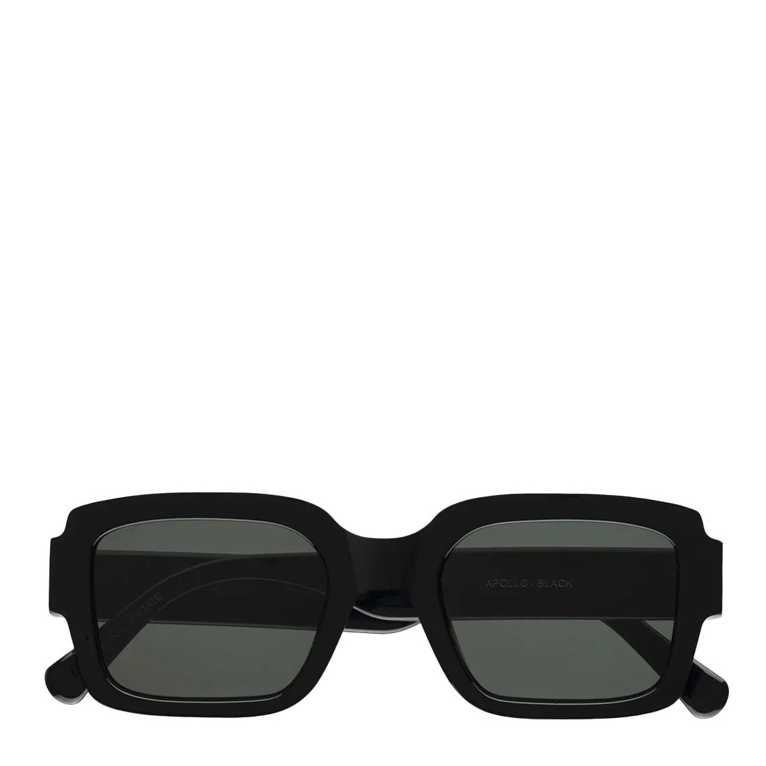 Monokel Eyewear Apollo Sunglasses Black / Green Lens