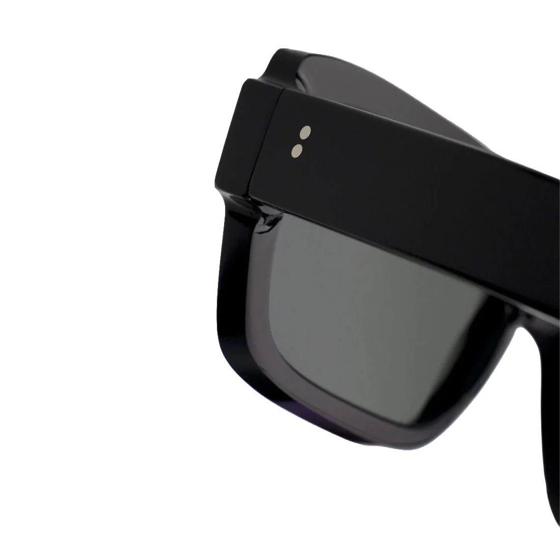 Monokel Eyewear Apollo Sunglasses Black / Green Lens - Image 4