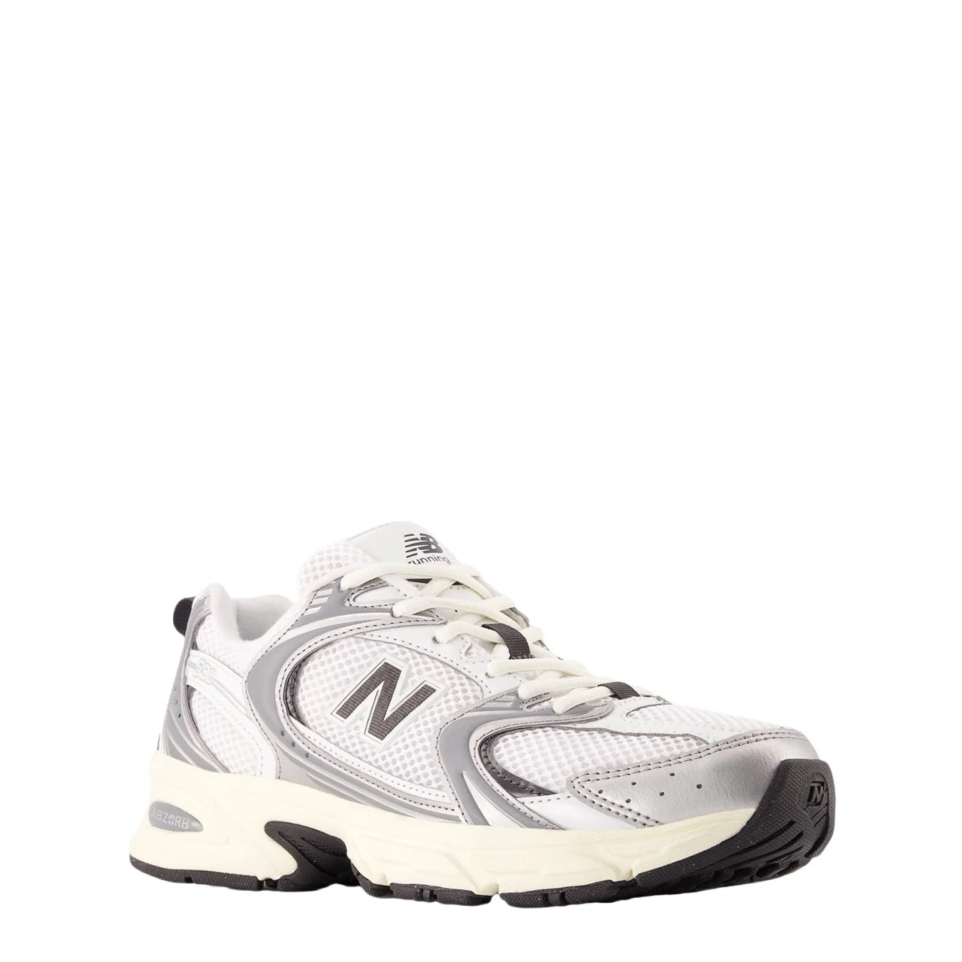 New Balance Womens 530 Shoes Silver Metallic / Linen - Image 2