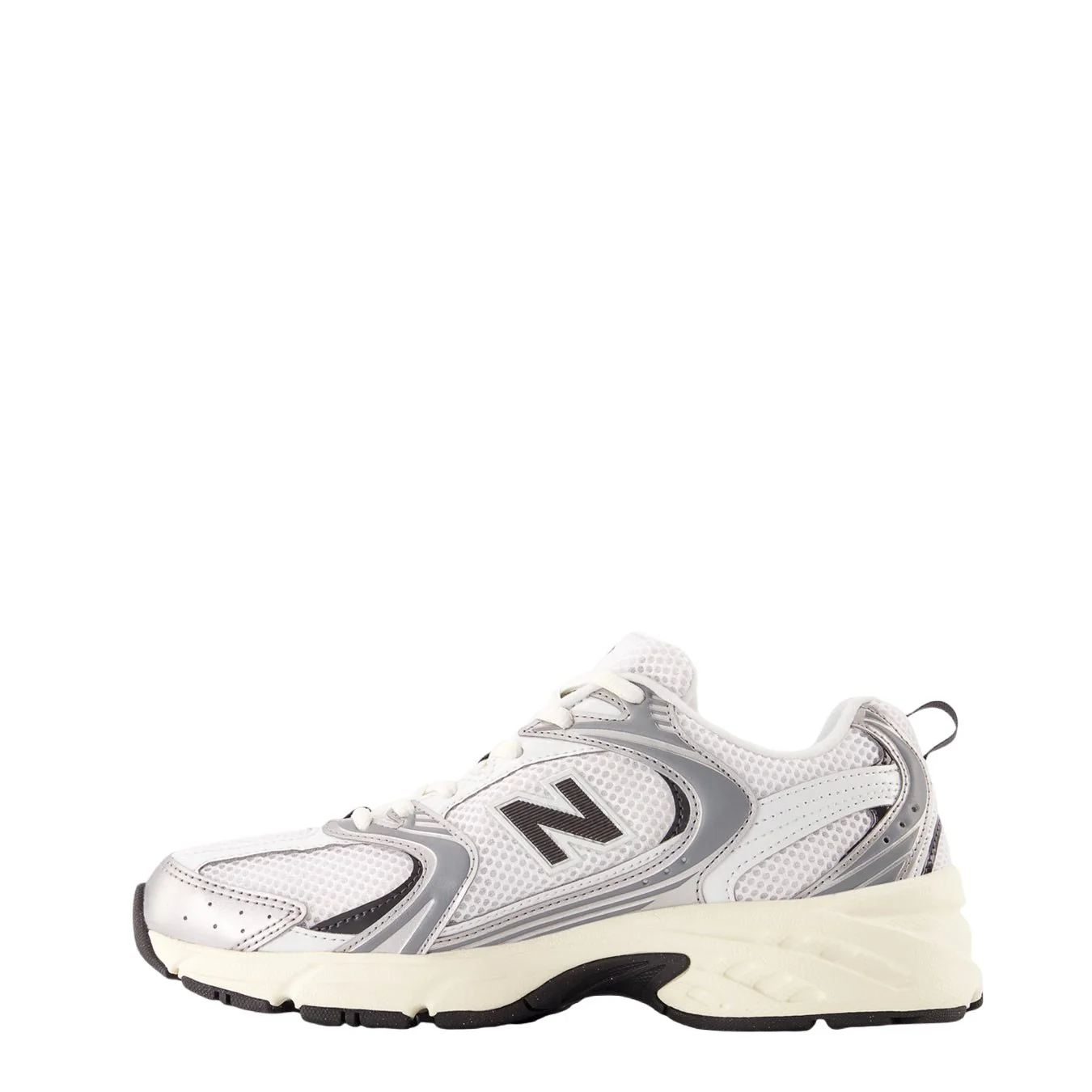 New Balance Womens 530 Shoes Silver Metallic / Linen - Image 3
