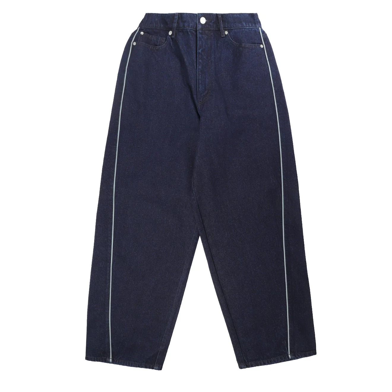 Obey Womens Alloy Piping Denim Jeans Rinse
