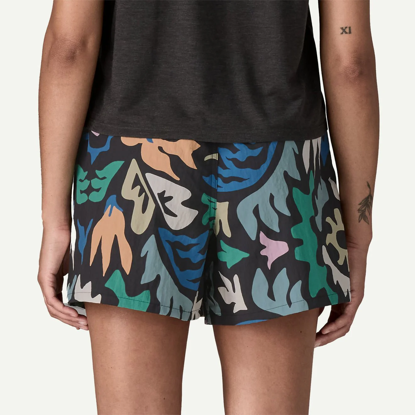 Patagonia Womens Baggies Shorts 5 in. Kaleido Black - Image 5