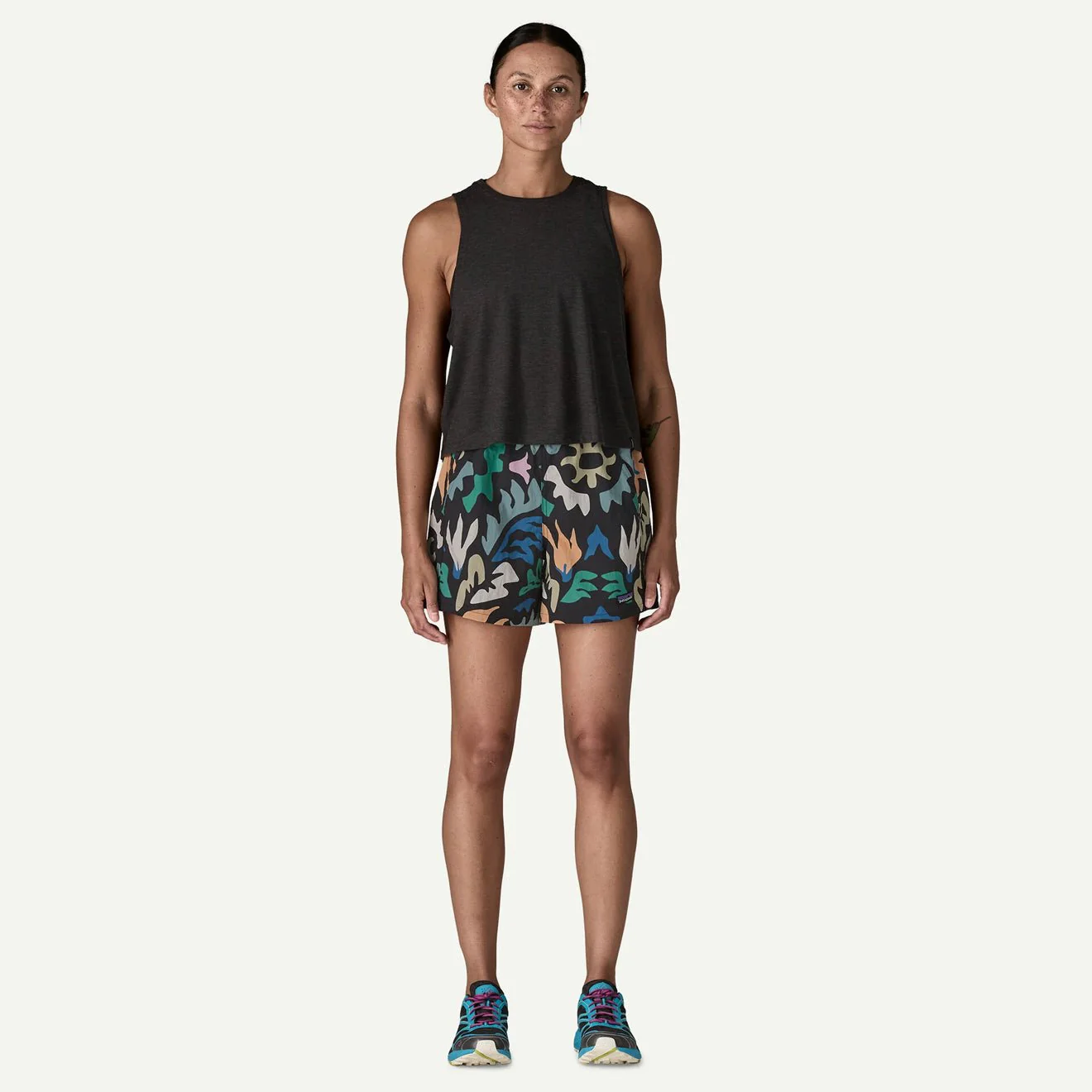 Patagonia Womens Baggies Shorts 5 in. Kaleido Black - Image 7