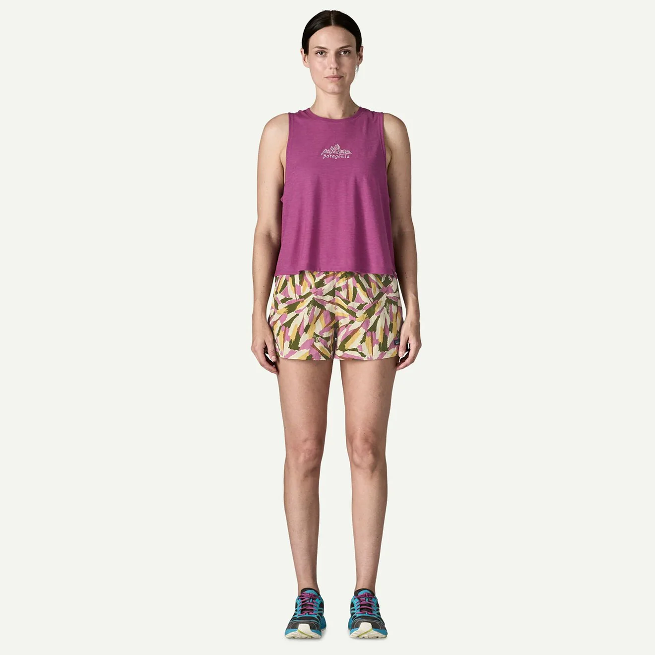 Patagonia Womens Barely Baggies Shorts 2 1/2 in. Small Sunshine Natural - Image 6