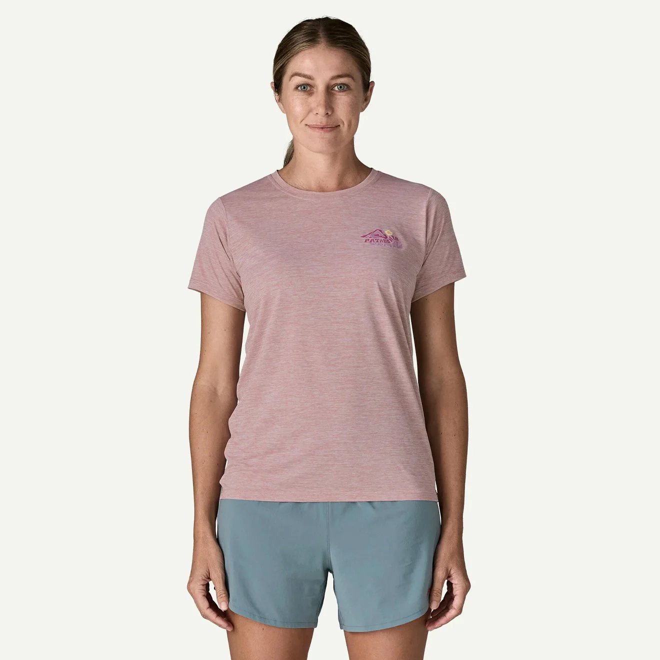 Patagonia Womens Cap Cool Daily Shirt Trailcheck Lemon Zest - Image 3