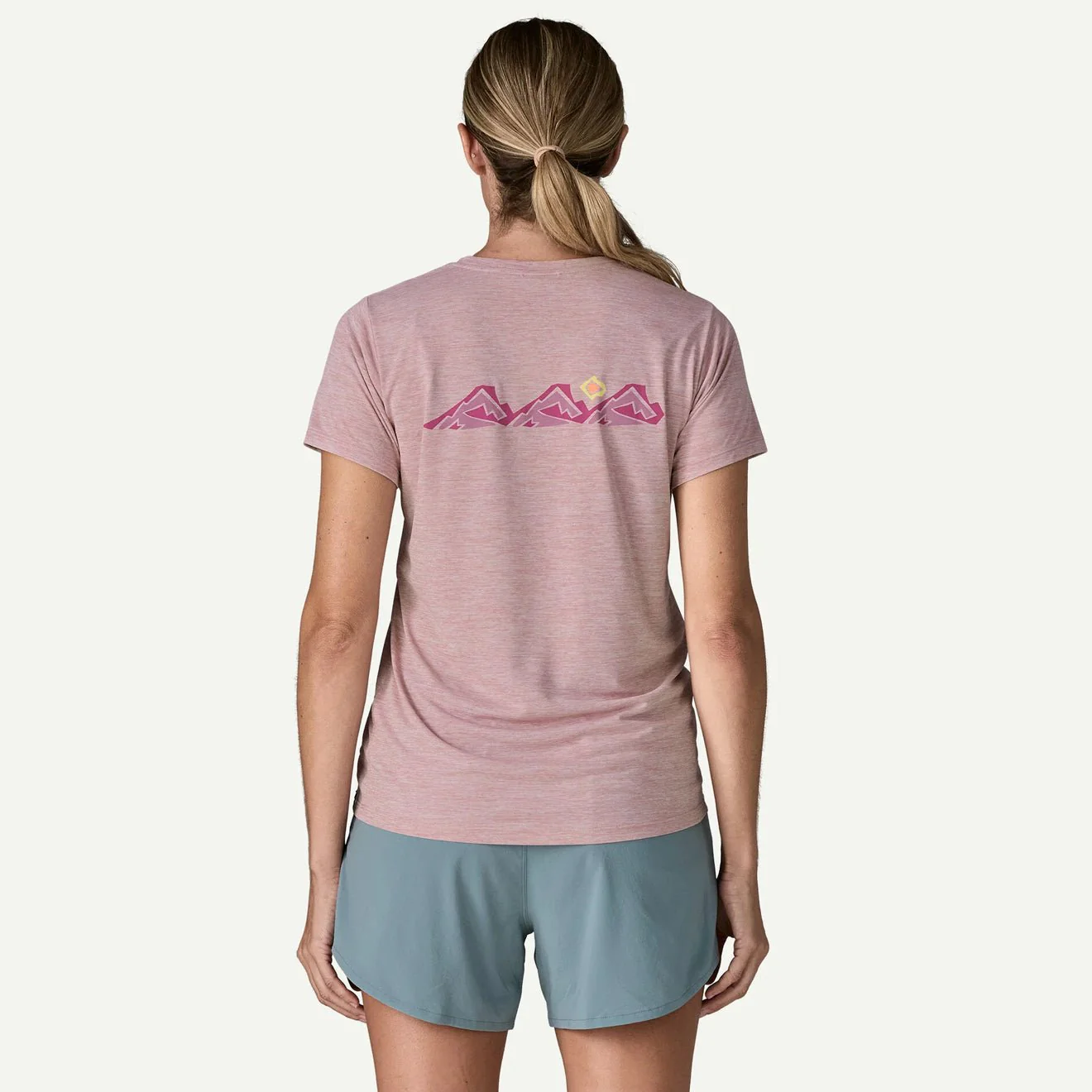 Patagonia Womens Cap Cool Daily Shirt Trailcheck Lemon Zest - Image 4