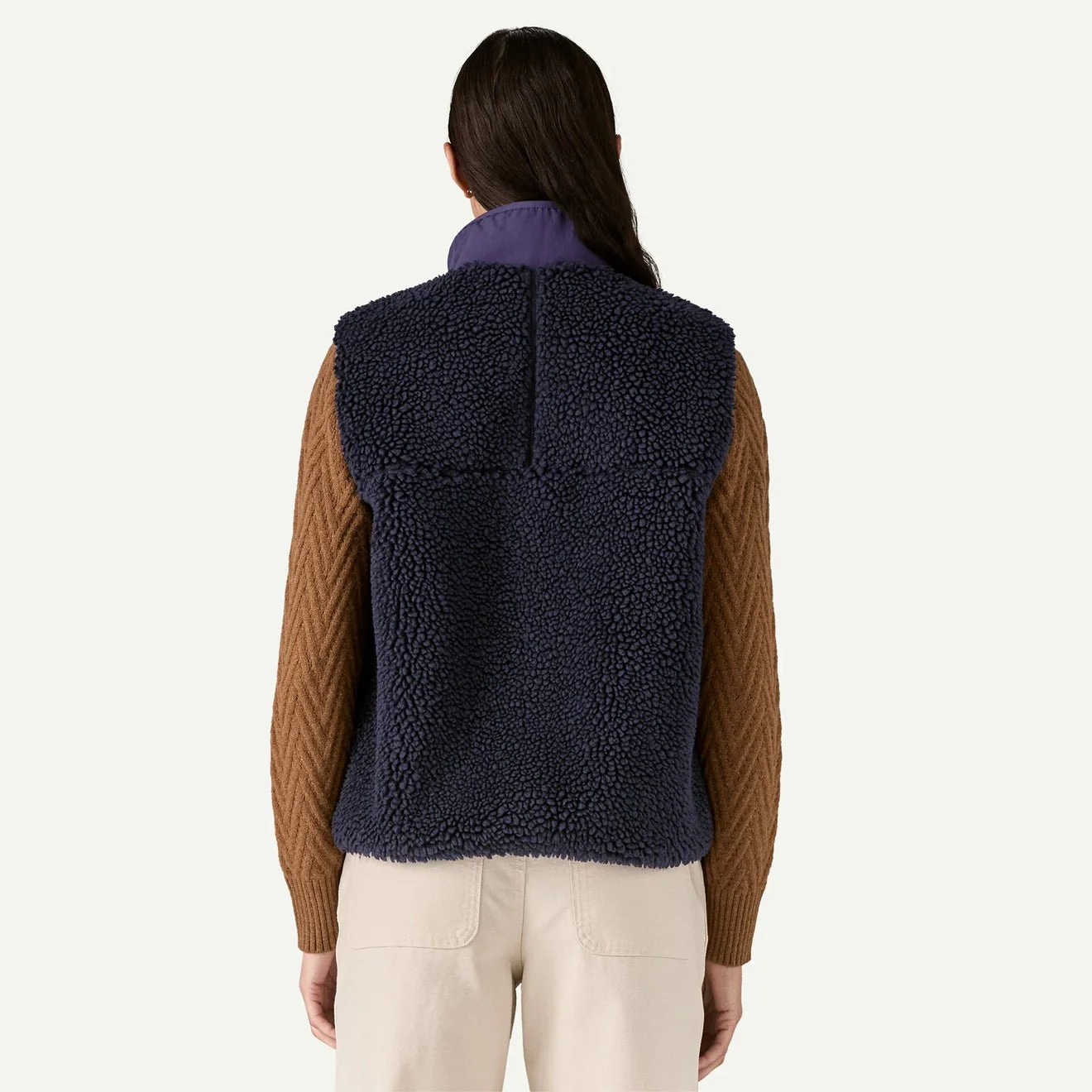 Patagonia Womens Classic Retro-X Fleece Vest Sunken Blue - Image 3