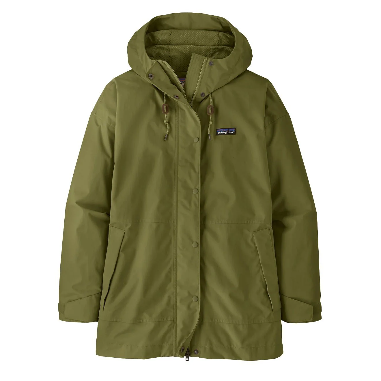 Patagonia Womens Outdoor Everyday Rain Jacket Caper Green