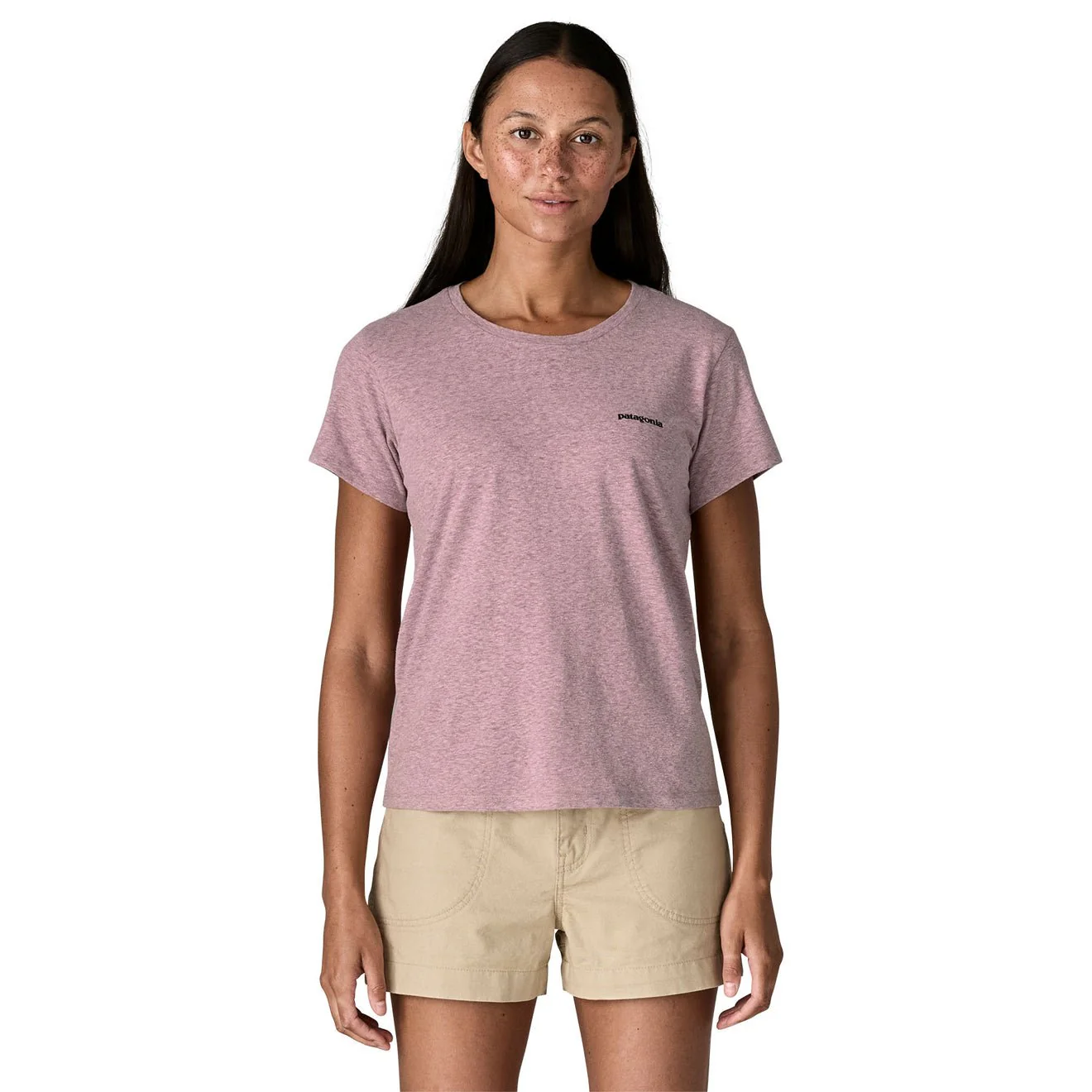 Patagonia Womens P-6 Logo Responsibili-Tee Quiet Violet - Image 3