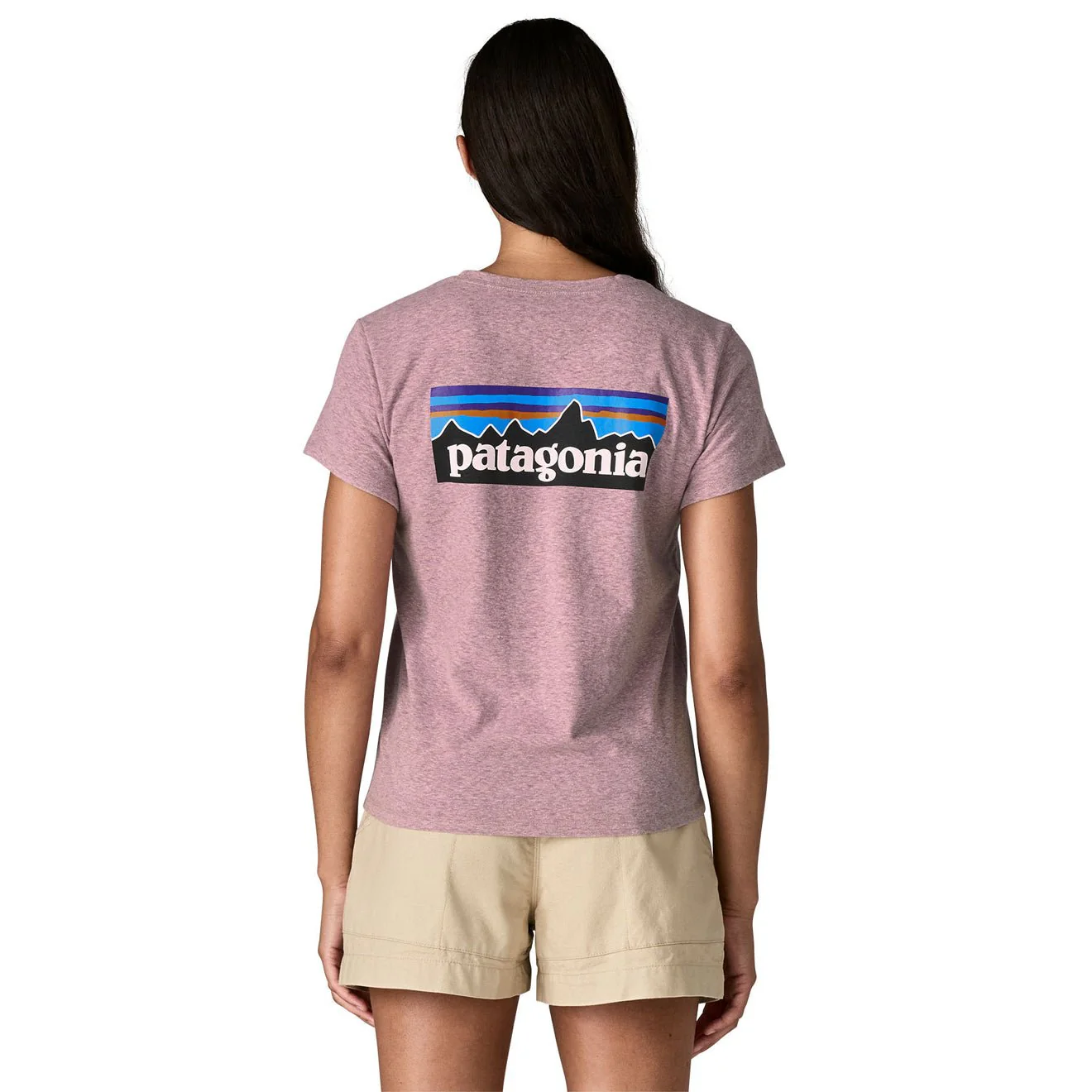 Patagonia Womens P-6 Logo Responsibili-Tee Quiet Violet - Image 4