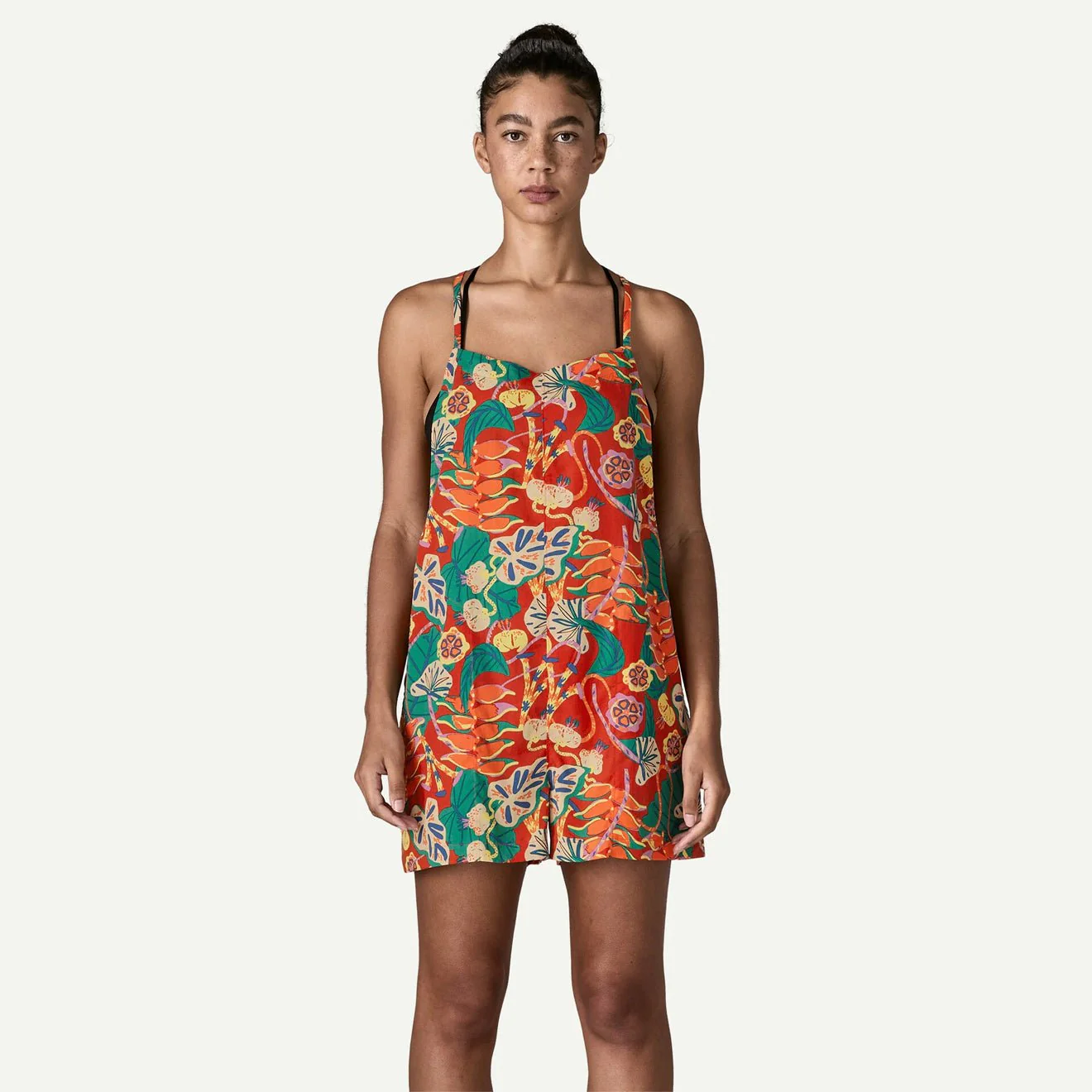 Patagonia Womens Tidal Threads Romper Tropiclimb Hot Ember - Image 2