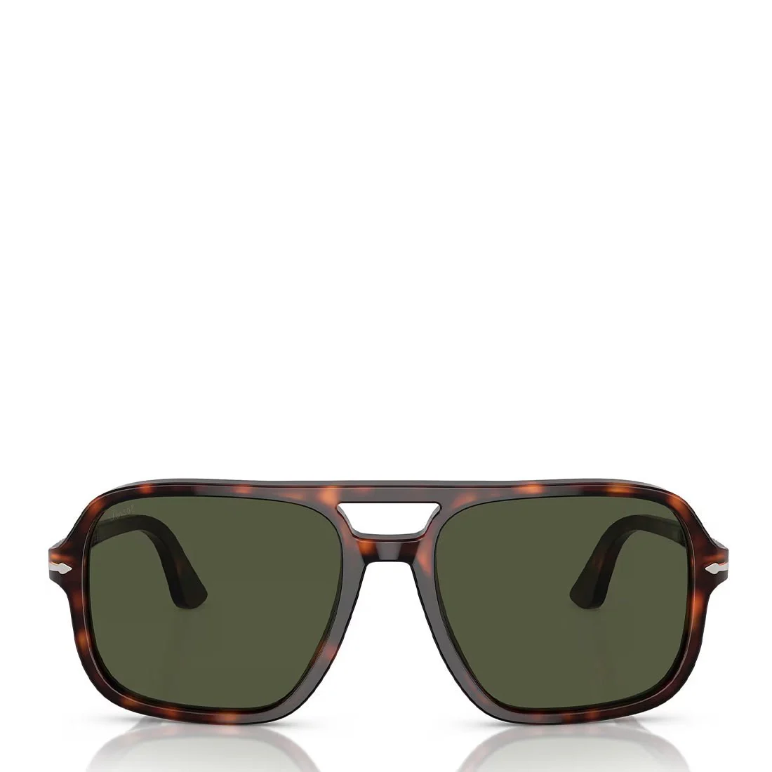 Persol 0P03328S 24/31 150-58 Sunglasses Havana / Green Lens