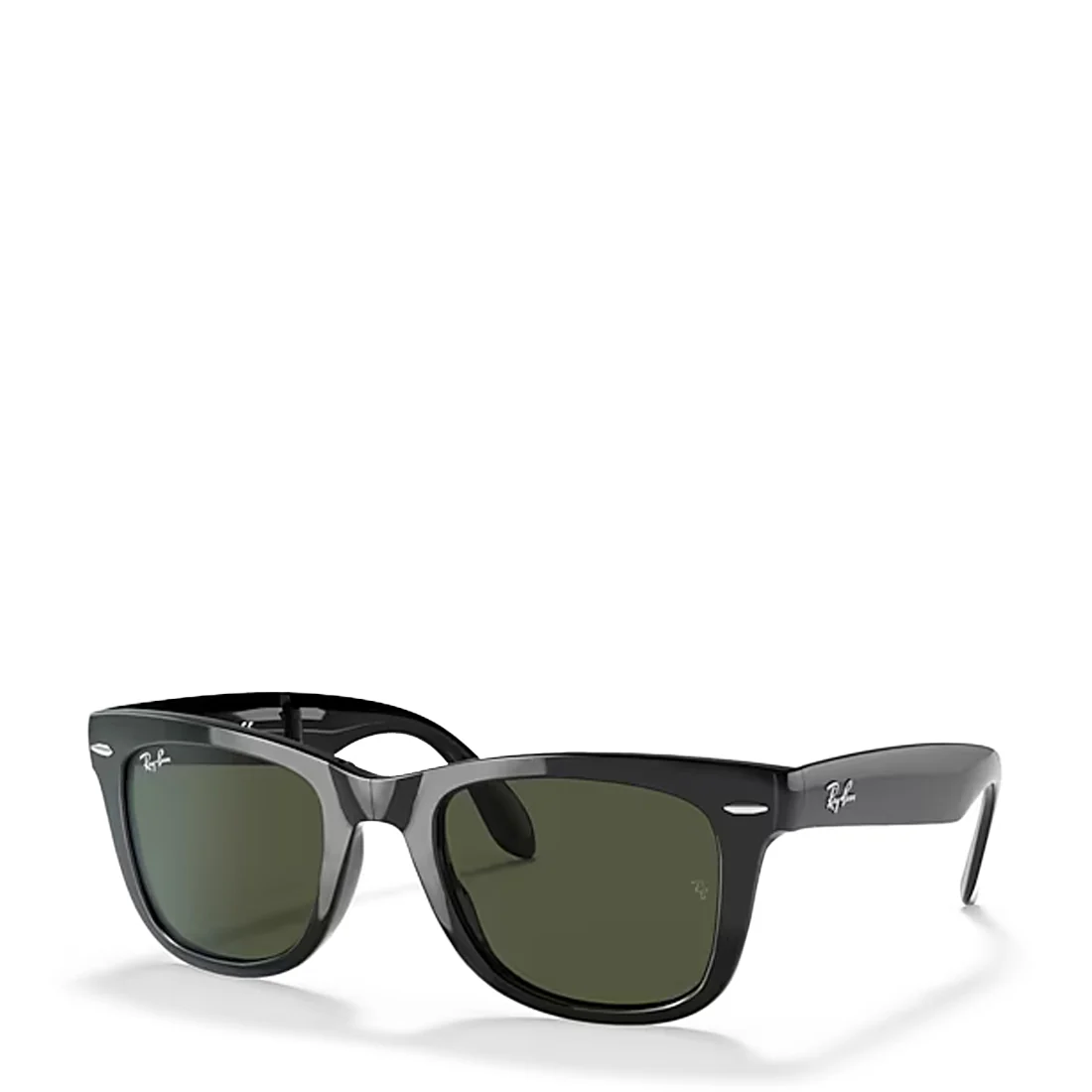 Ray-Ban RB4105 601 501 Wayfarer Folding Classic Sunglasses Polished Black - Image 2