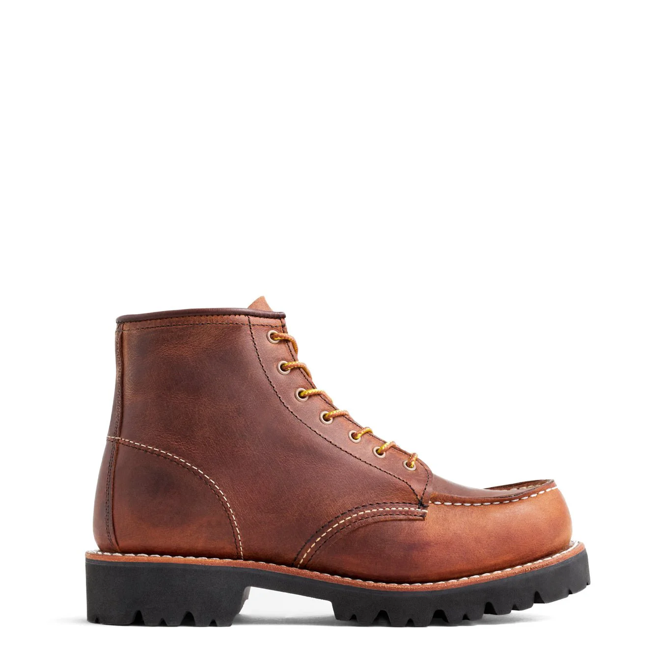 Red Wing Womens 6-Inch Porter Moc Toe Boots Copper Rough & Tough