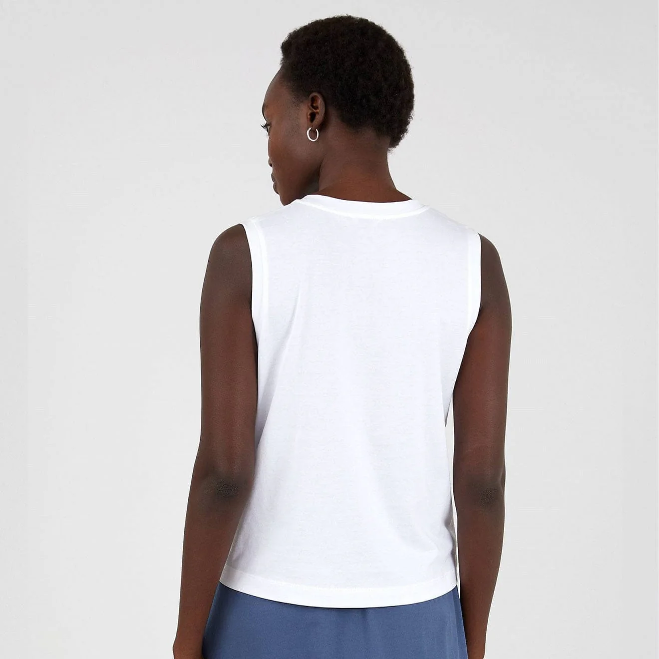 Sunspel Boy Fit Tank T-Shirt White - Image 2