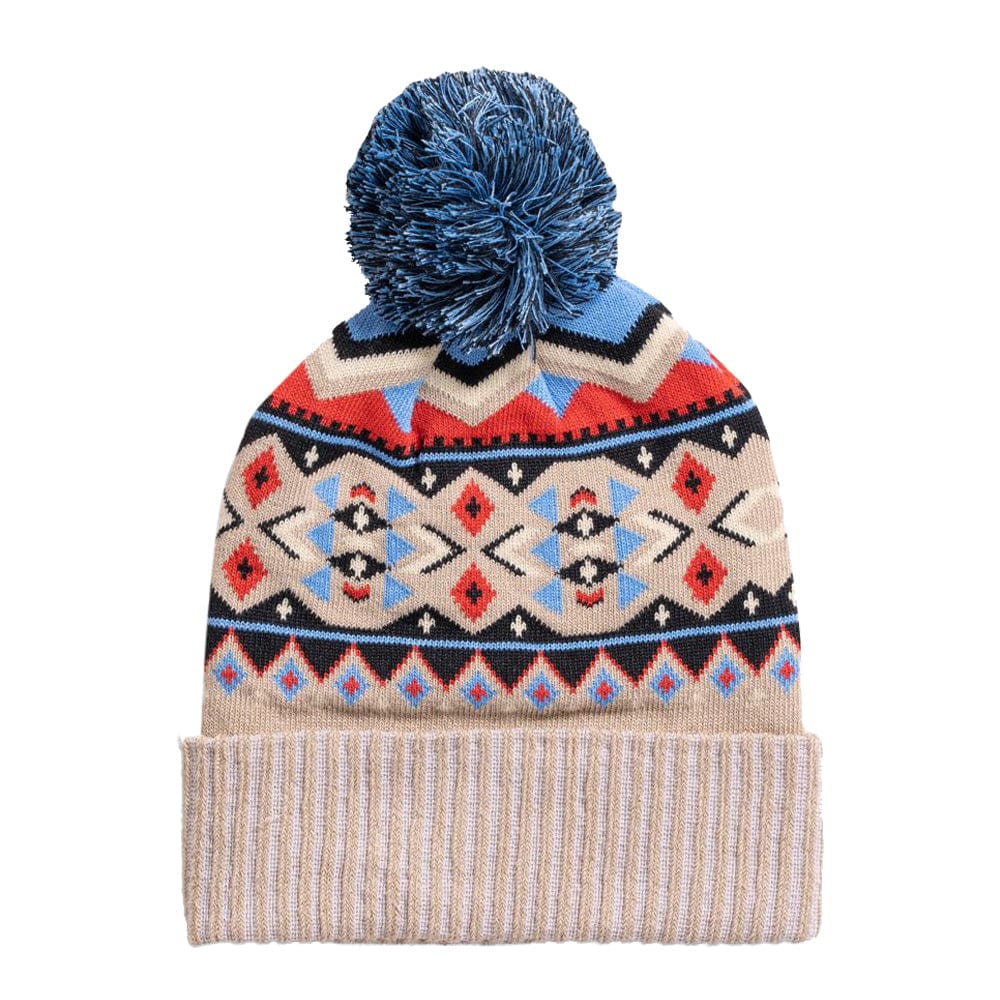United by Blue Fairisle Pom Beanie Tan