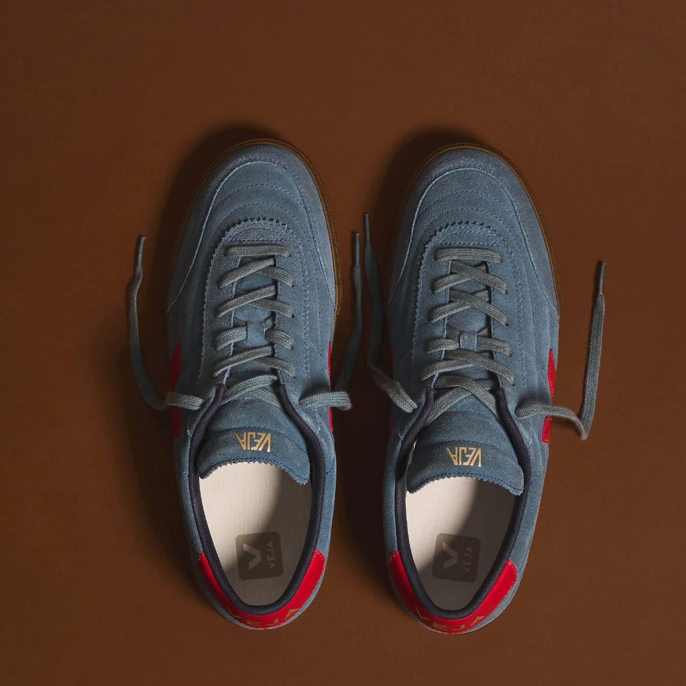 Veja Womens Panenka Suede Trainer California Pepper Bark - Image 4