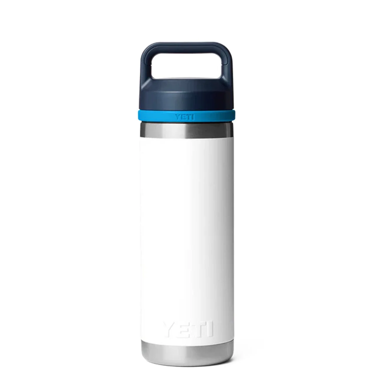 YETI 18oz Rambler Chug Bottle White / Blue - Image 3